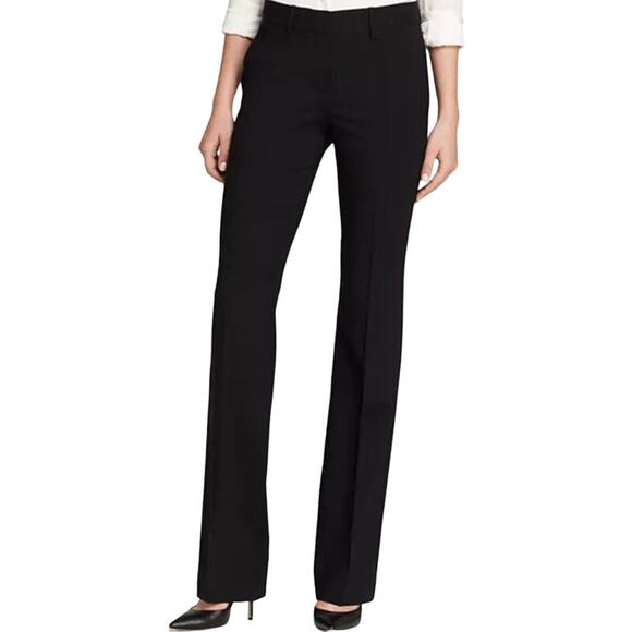 Theory Custom Max 2 Stretch Italian Wool Relaxed Fit Pant Straight Eggplant 10 - Picture 1 of 6